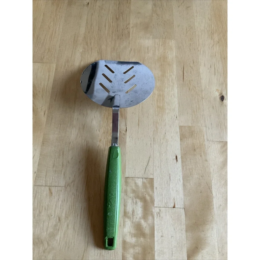 Vintage Spatula Pink Flowers Green Handle - Picture 5 of 7